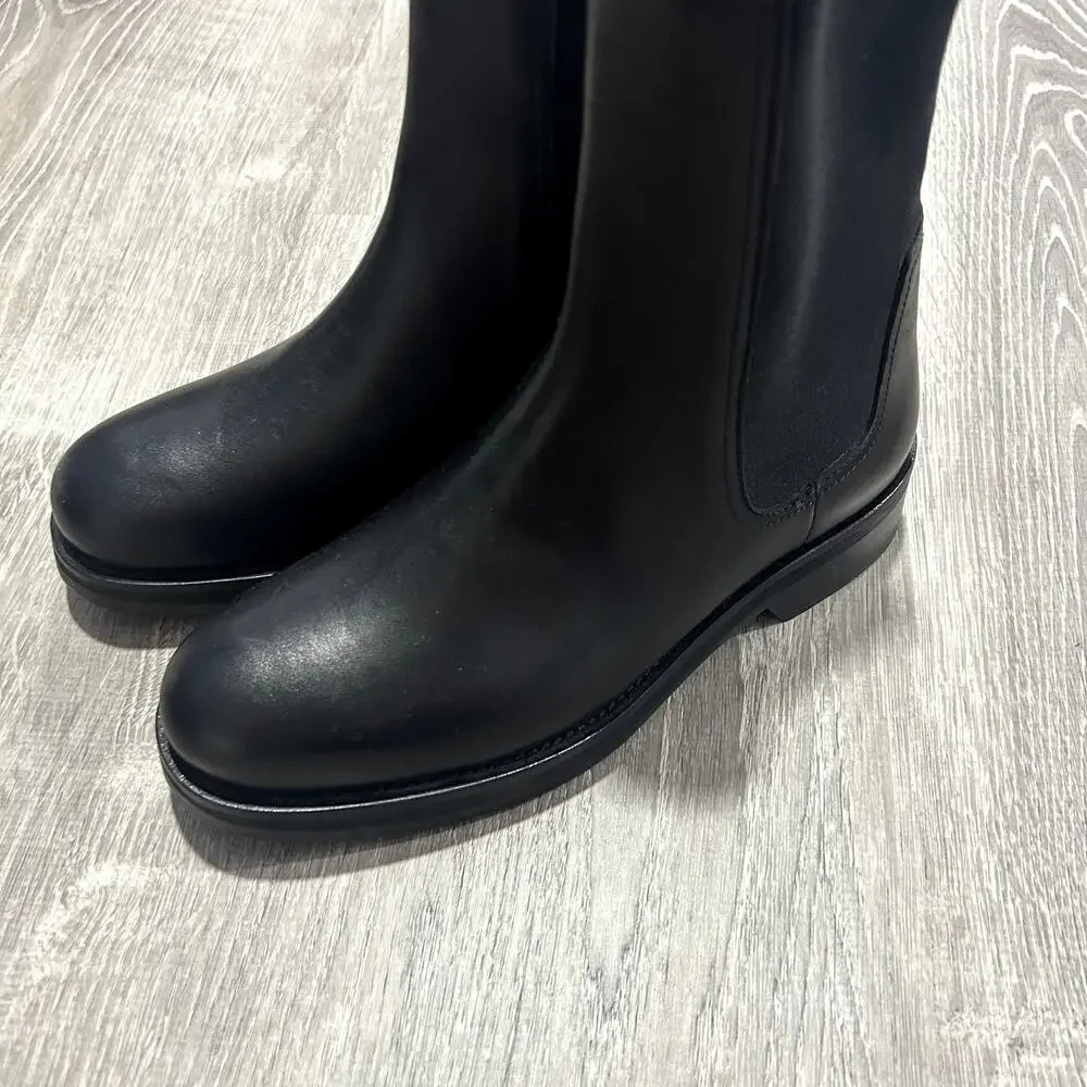 Jenni Kayne Leather Alden Black Boot NEW Size 37